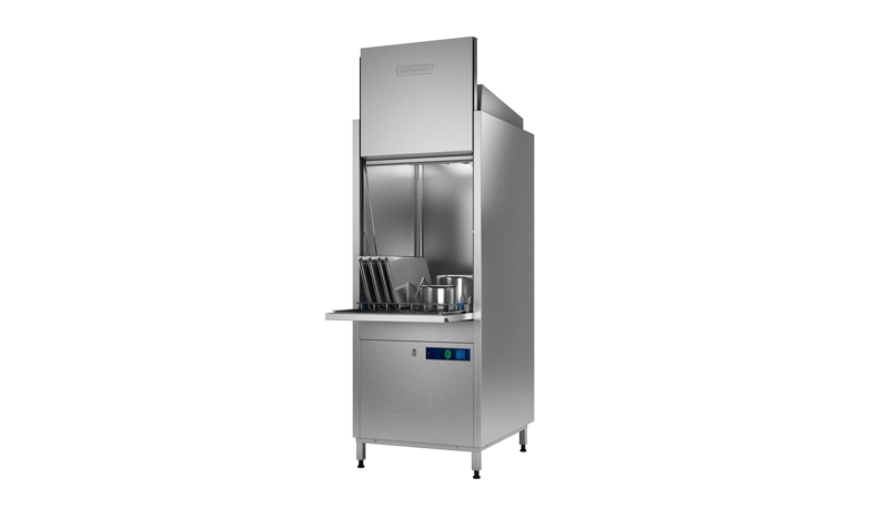 De PROFI UXA gereedschappen wasmachine reinigt potten en pannen, maar is ook geschikt voor gietijzeren kookplaten, bakplaten, dienbladen en keukengereedschappen. Perfecte wasresultaten.