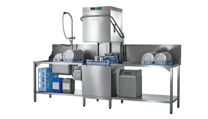 Premium doorschuif vaatwasmachine die voldoet aan de hoogste eisen op het gebied van gebruiksgemak en operationele kosten. Dankzij het PERMANENT-CLEAN systeem is het voorspoelen niet meer nodig!