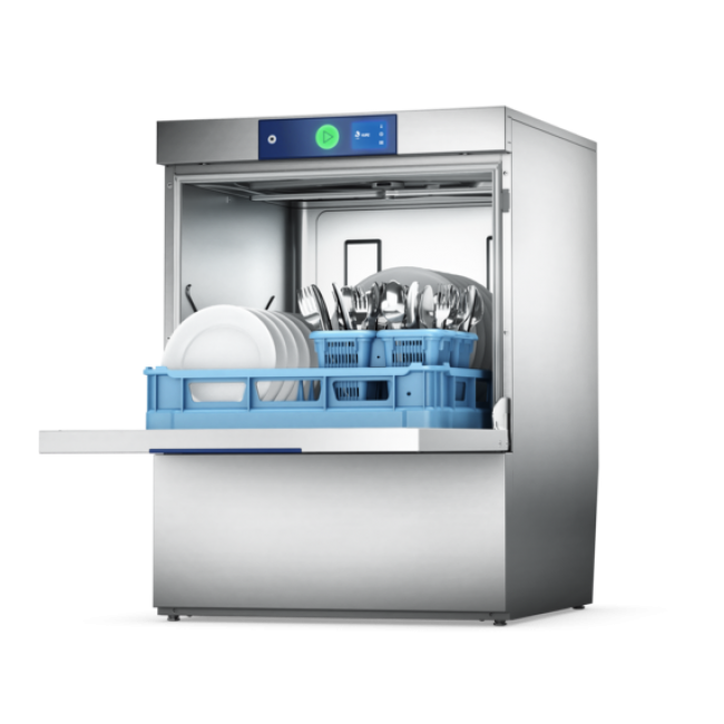 De PROFI voorlader vaatwasmachine voor het snel en eenvoudig afwassen van servies, bestek en glaswerk. Ideaal voor restaurants, bistro's en cafés.
